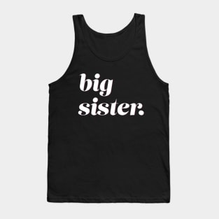 Big Sister Pregnancy Announcement Tank Top